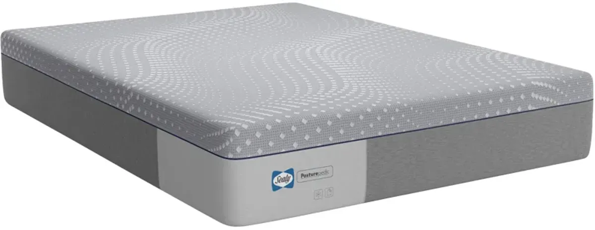 Sealy | Twin XL Posturepedic Lacey Firm Memory Foam Mattress in a Box | Gray