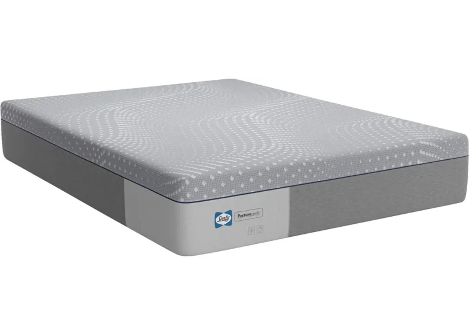 Sealy | Twin XL Posturepedic Lacey Firm Memory Foam Mattress in a Box | Gray