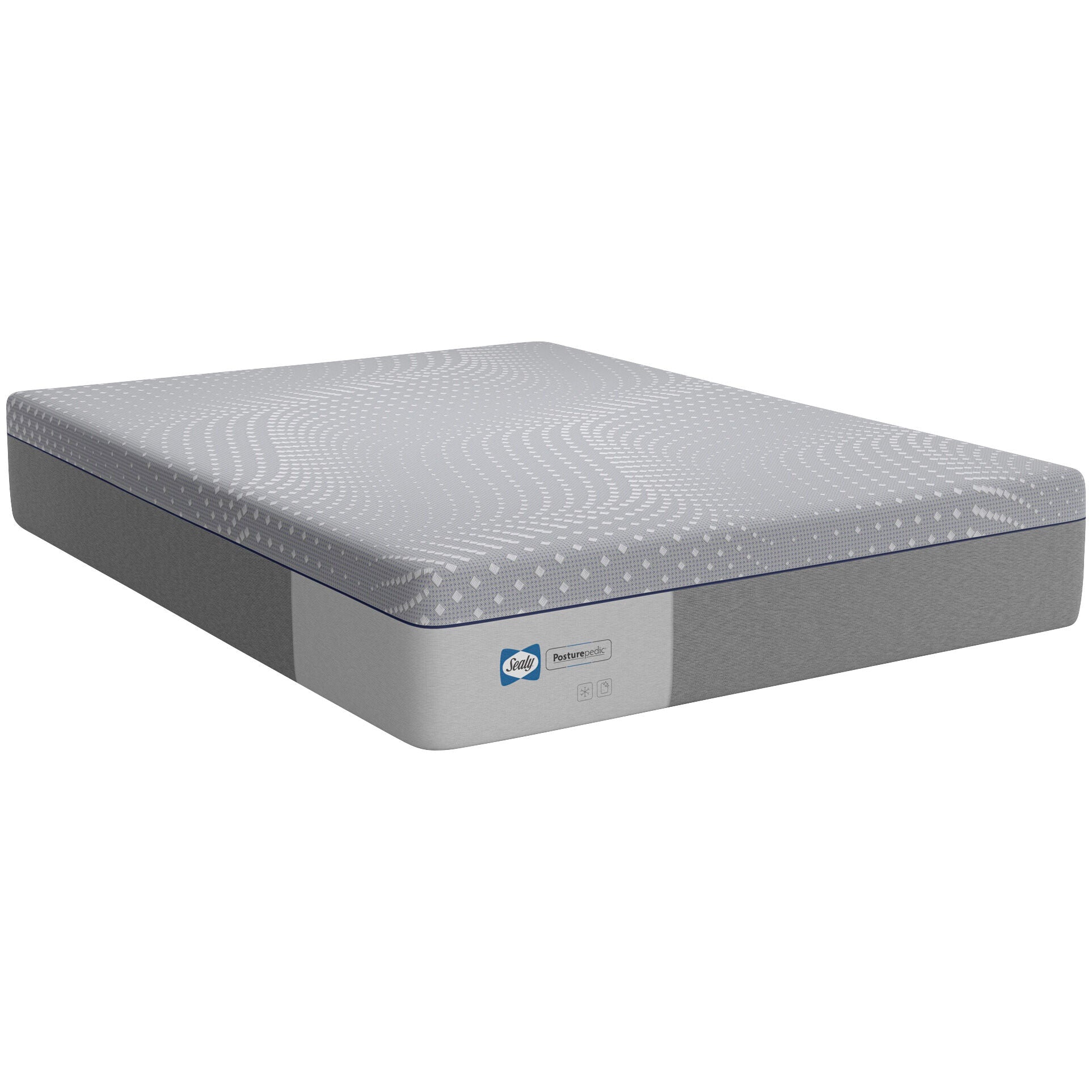 Sealy | King Posturepedic Lacey Firm Memory Foam Mattress in a Box | Gray