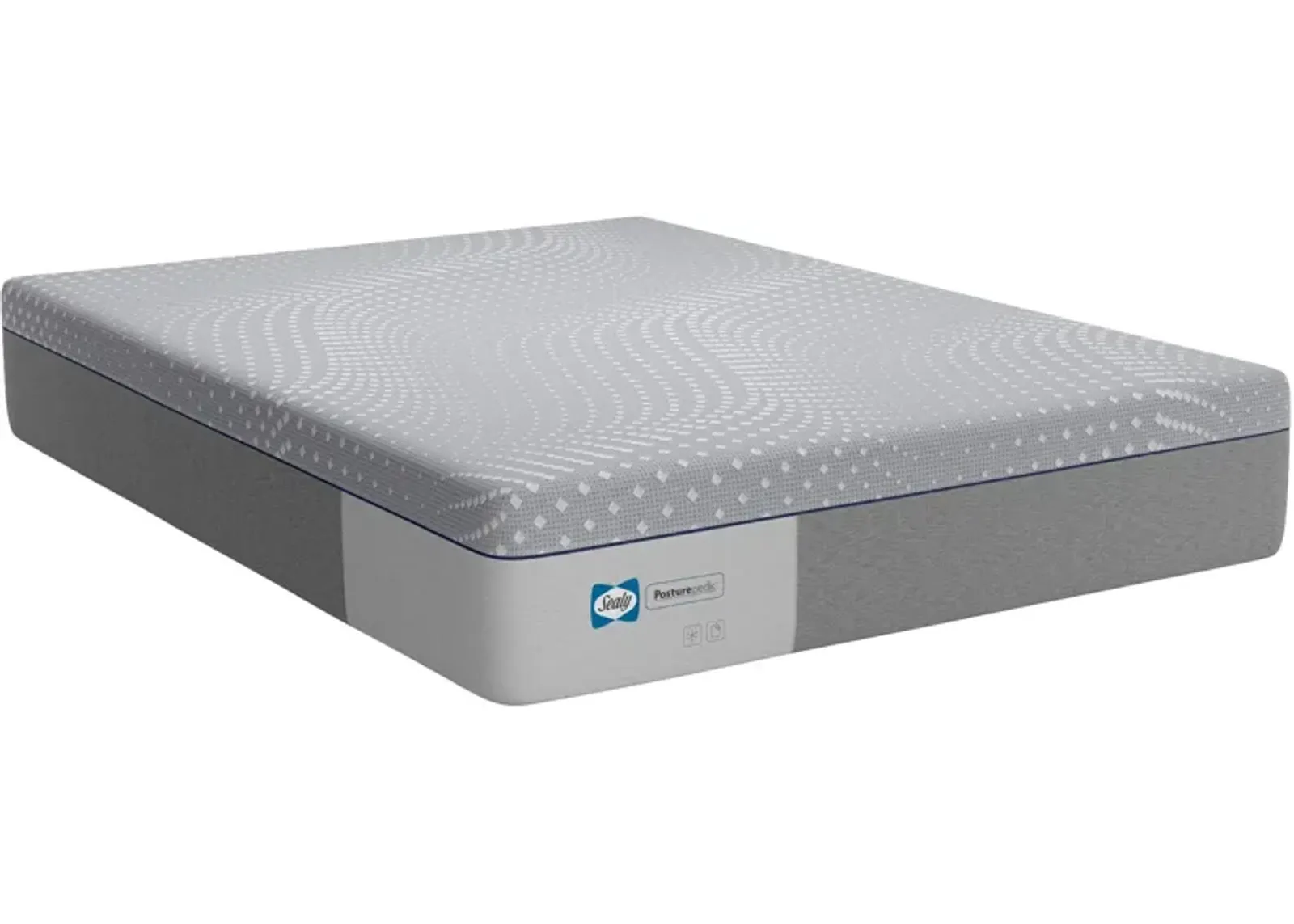 Sealy | King Posturepedic Lacey Soft Memory Foam Mattress in a Box | Gray