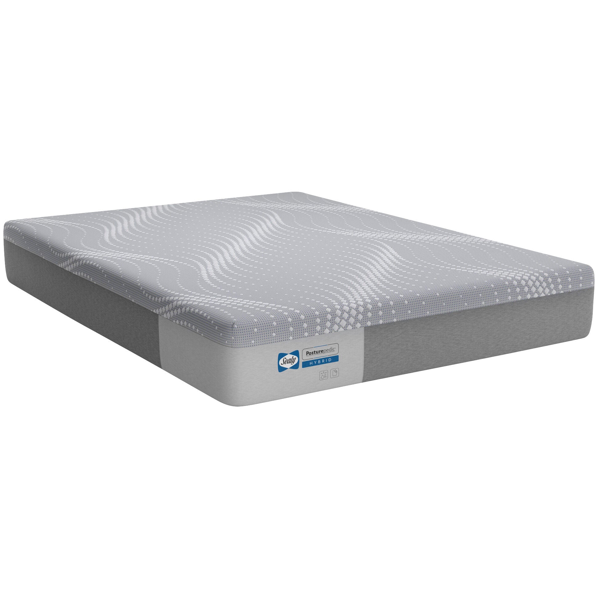 Sealy | Twin Posturepedic Medina Firm Hybrid Mattress | Gray