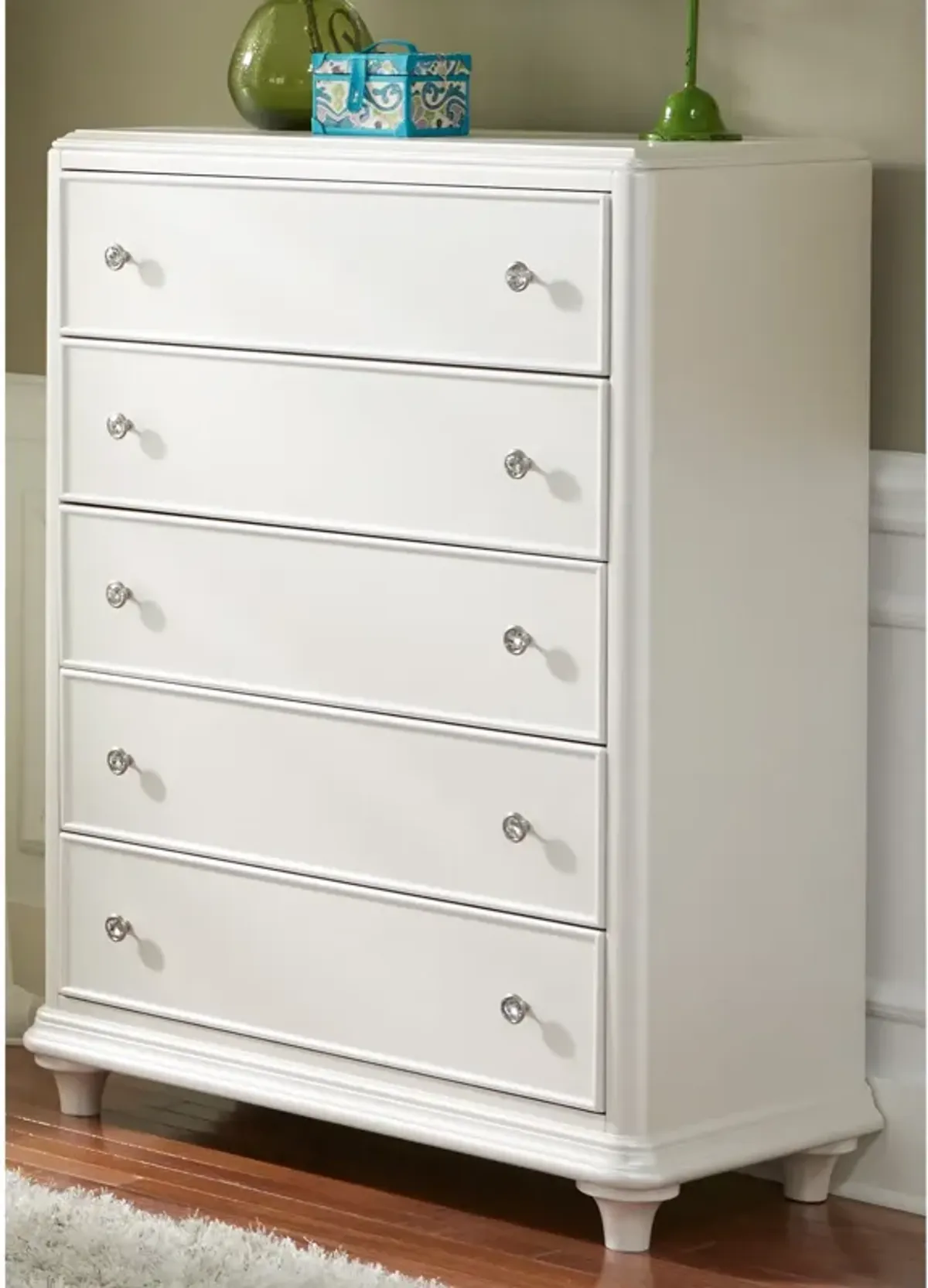 | Stardust 5 Drawer Chest | White