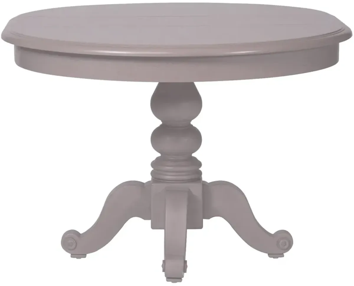 | Summer House Pedestal Dining Table | Dove Gray