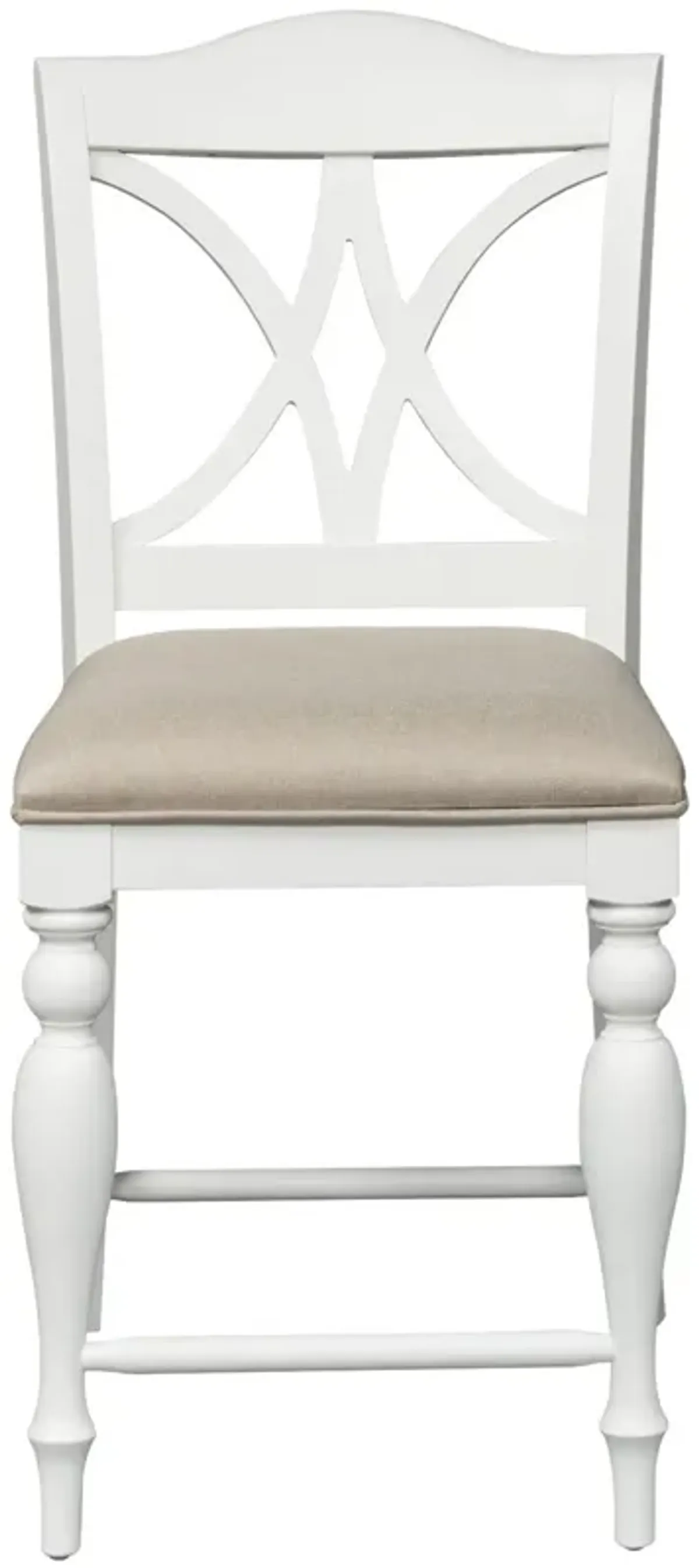 | Summer House Slat Back Counter Stool | Oyster White