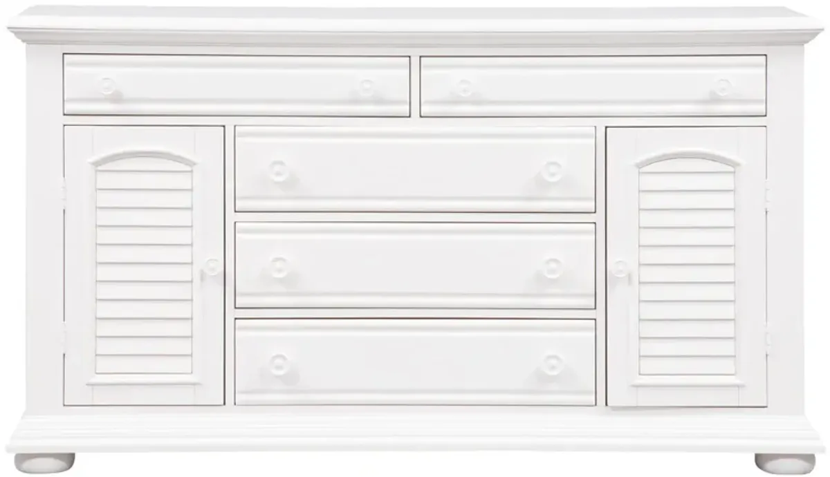 | Summer House I Door Dresser | Oyster White