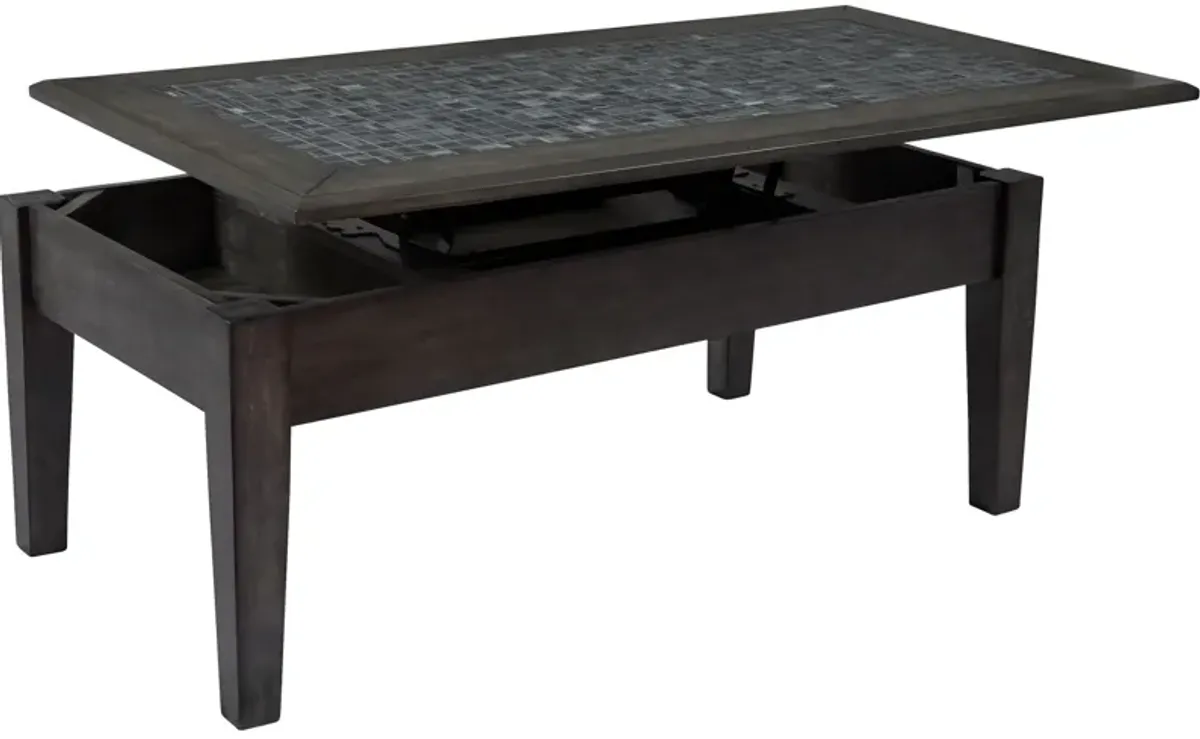 | Mosaic Lift Top Coffee Table | Gray