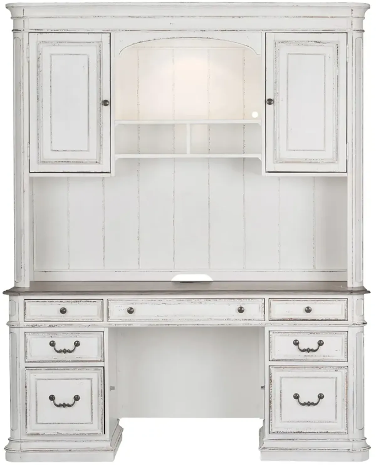 Magnolia Manor 2 Piece Credenza And Hutch