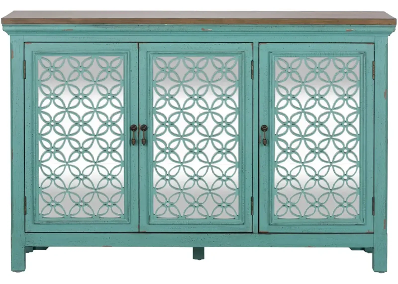 | Kensington 3 Door Accent Cabinet | Blue