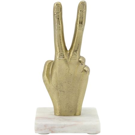 Collected Culture Gold Peace Sign