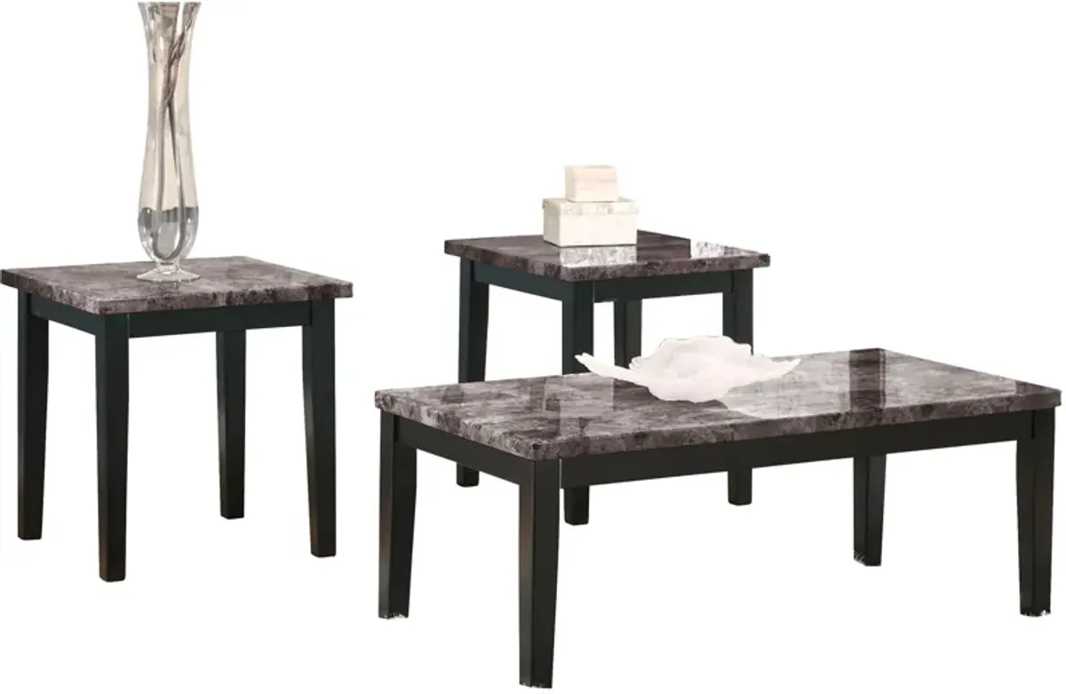 Ashley Furniture | Maysville Set of 3 Coffee Tables | Black