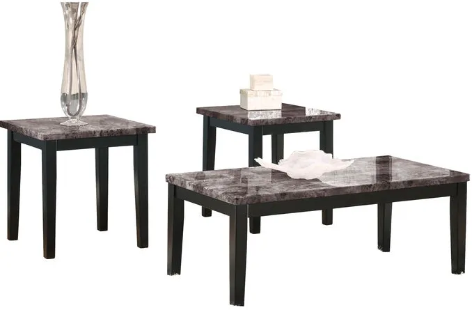 Maysville Black Set of 3 Tables