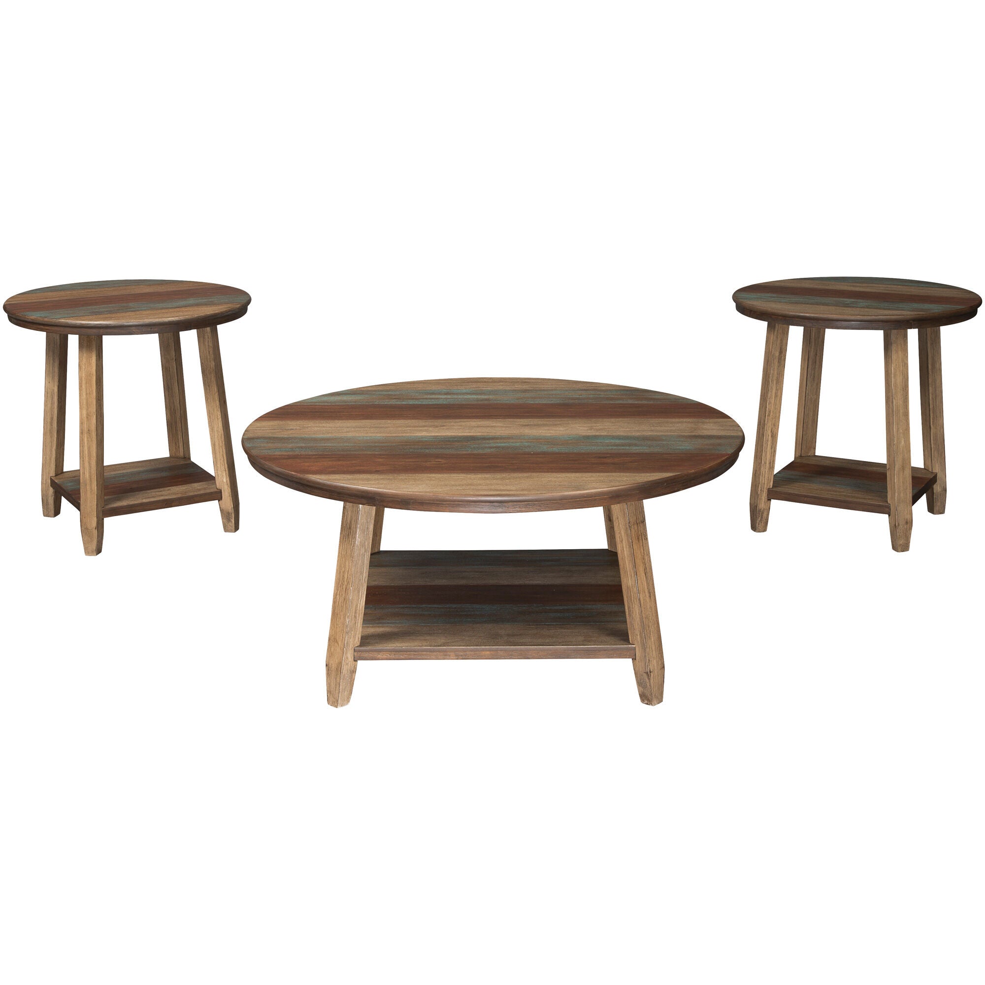 Ashley Furniture | Raebecki Set of 3 Coffee Tables | Multicolor