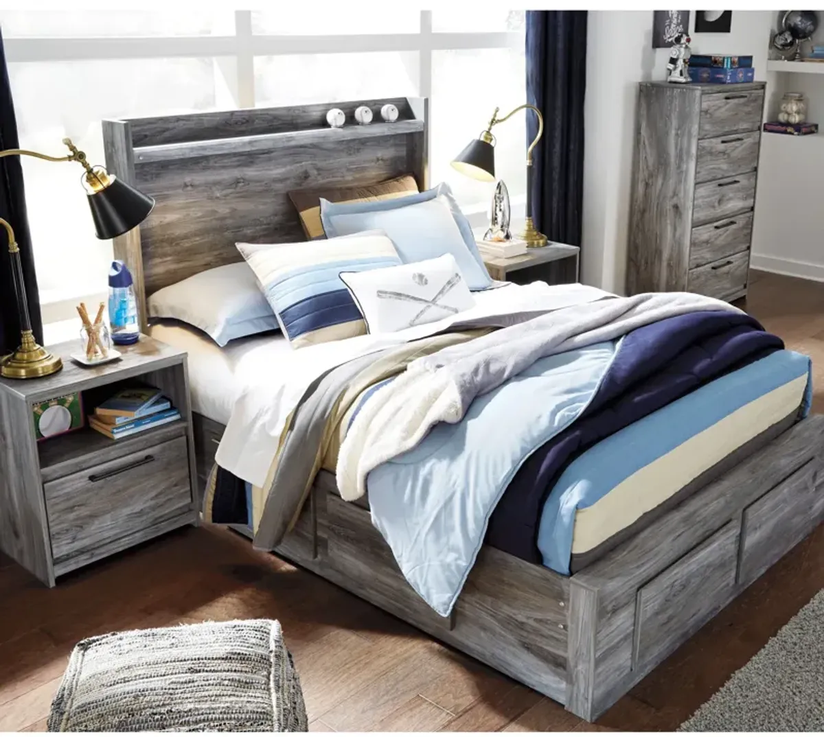 Ashley Furniture Baystorm 6 Drawer Storage Panel Bed