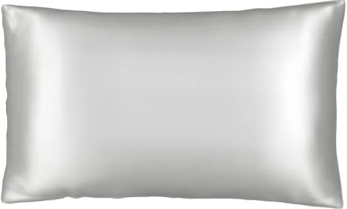 PureSilk Queen Silver Silk Pillowcase