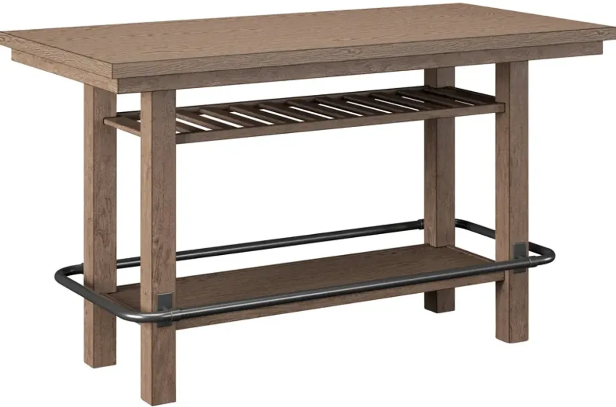 | Benton Storage Bar Table | Pecan