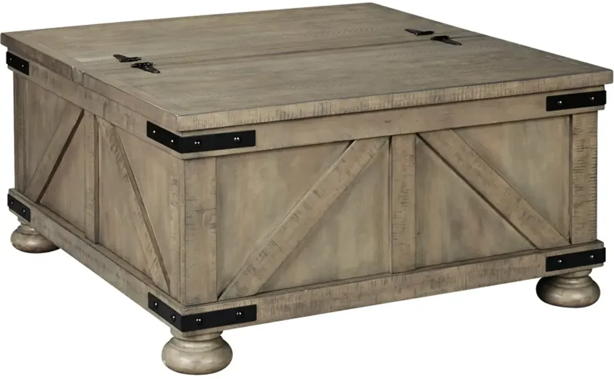 Ashley Furniture | Aldwin Storage Coffee Table | Gray