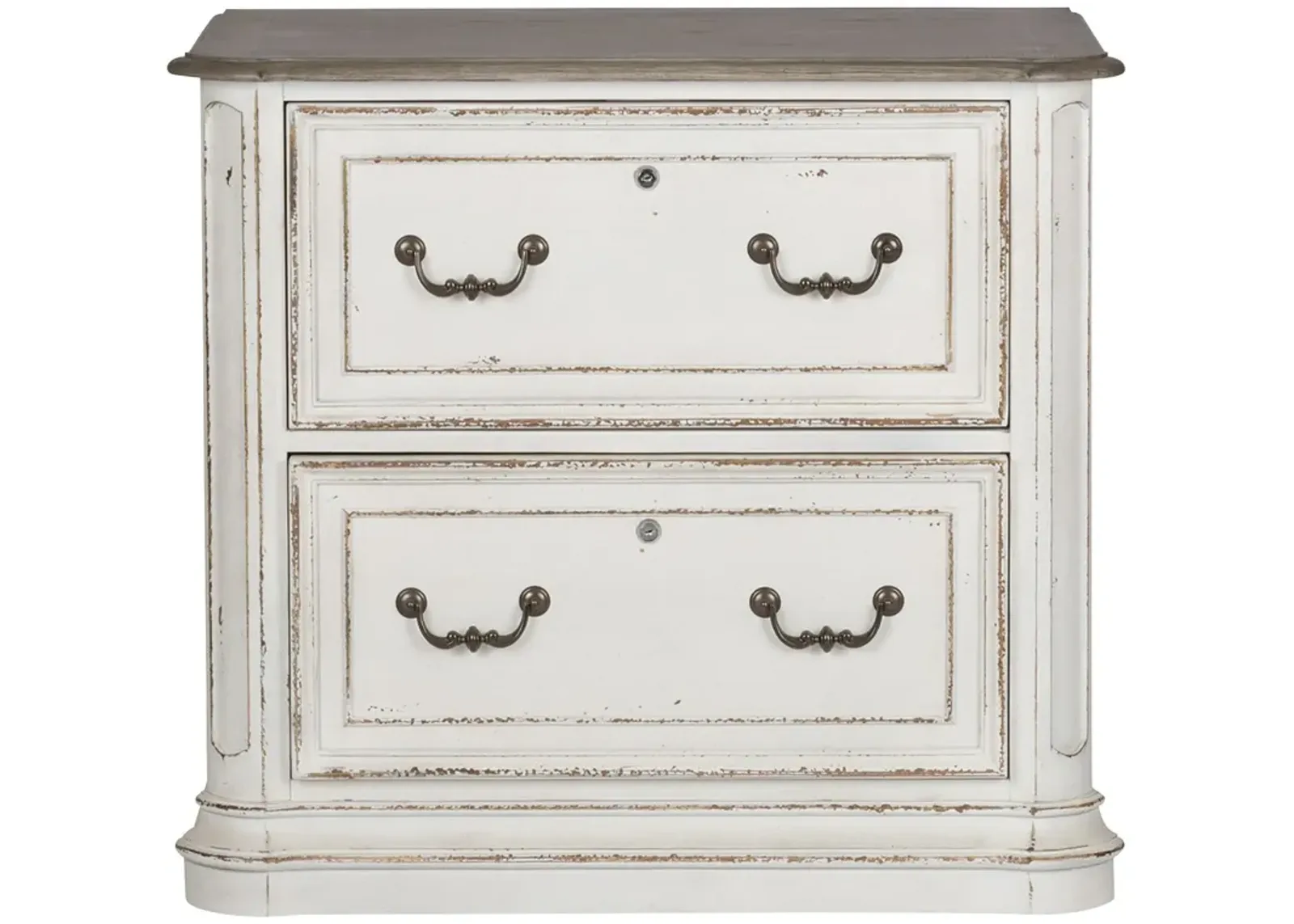 | Magnolia Manor Lateral File | Antique White