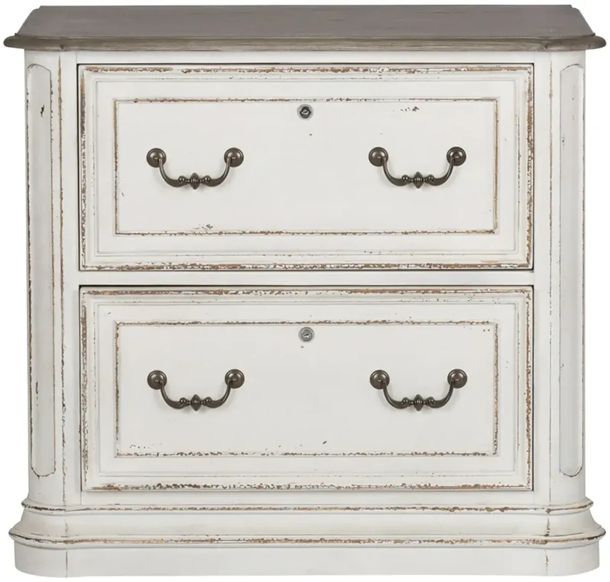 | Magnolia Manor Lateral File | Antique White