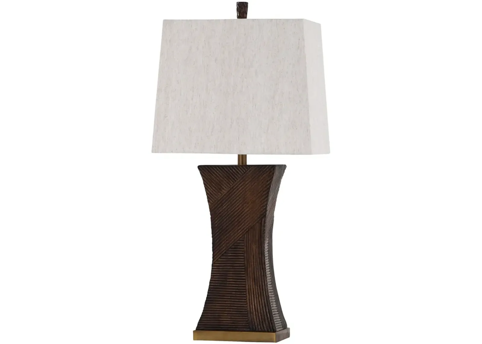 | Dark Table Lamp | Teak