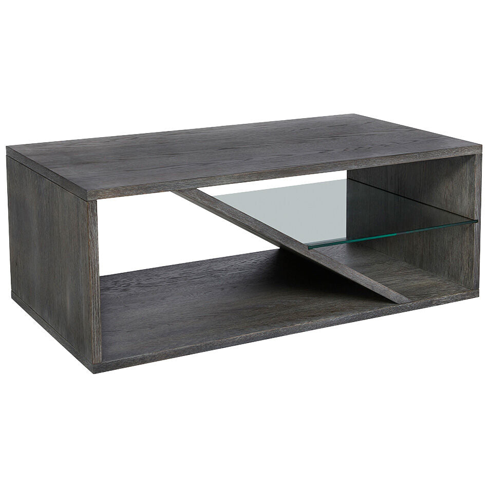 Progressive Furniture | Eight Street Cocktail Coffee Table | Weathered Slate