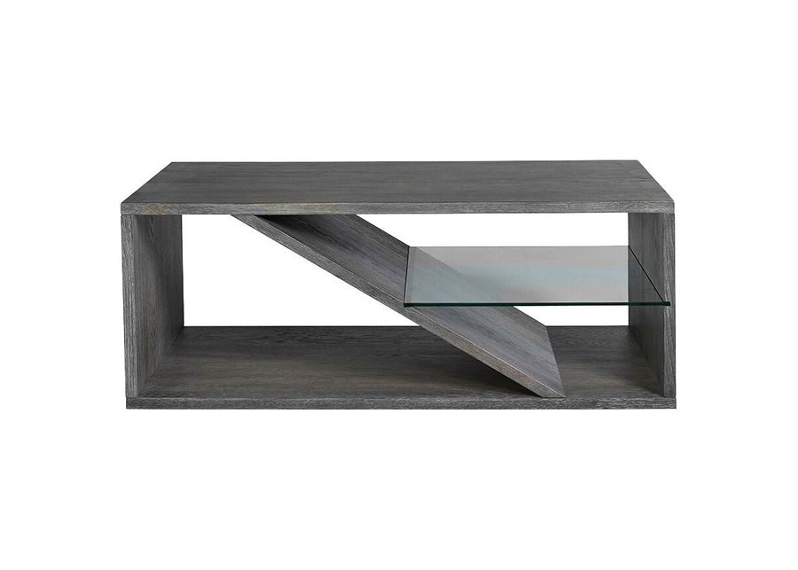 Progressive Furniture | Eight Street Cocktail Coffee Table | Weathered Slate