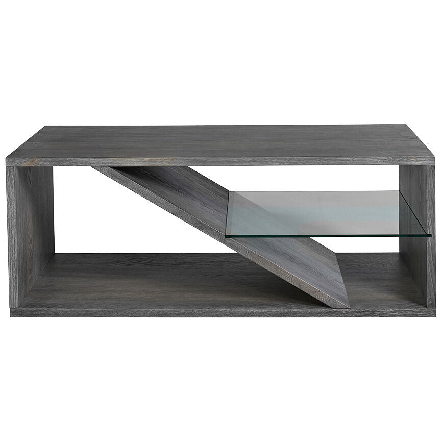 Progressive Furniture | Eight Street Cocktail Coffee Table | Weathered Slate