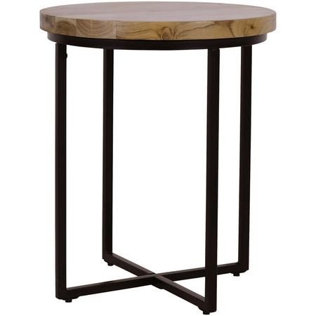 Ames Natural Round End Table