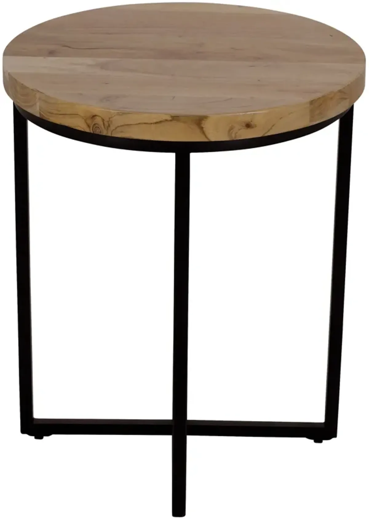 | Ames Round End Table | Natural