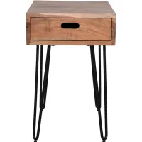 Rollins Natural Chairside Table