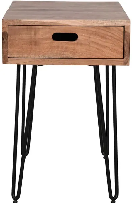 Rollins Natural Chairside Table