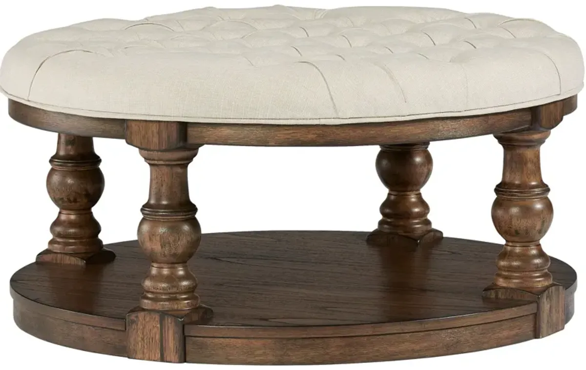 | Wynton Upholstered Coffee Table | Cognac