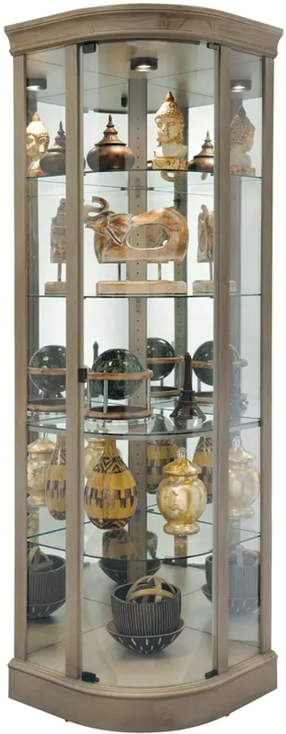 | Marlowe Curio Cabinet | Aged Gray