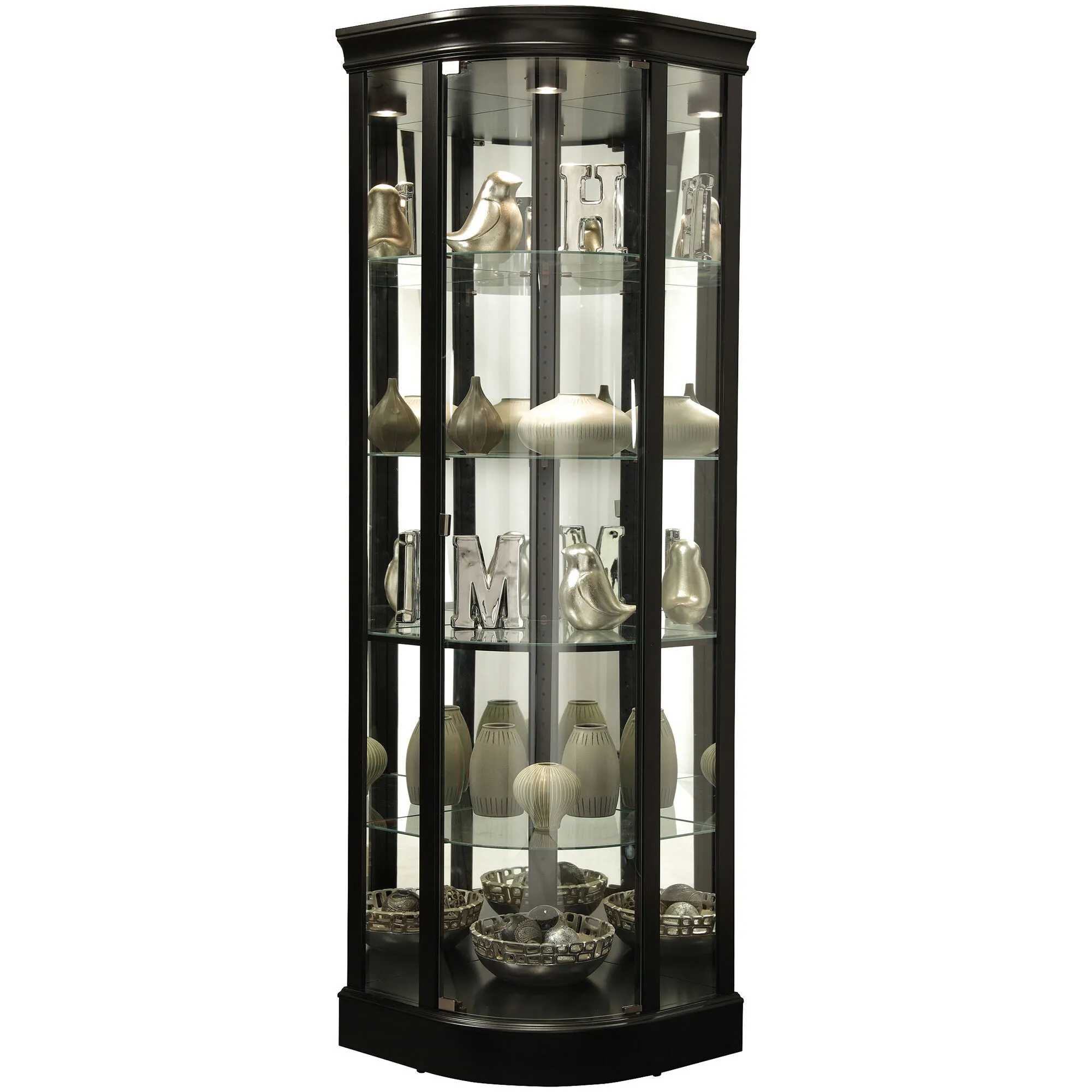 Howard Miller | Marlowe Curio Cabinet | Black