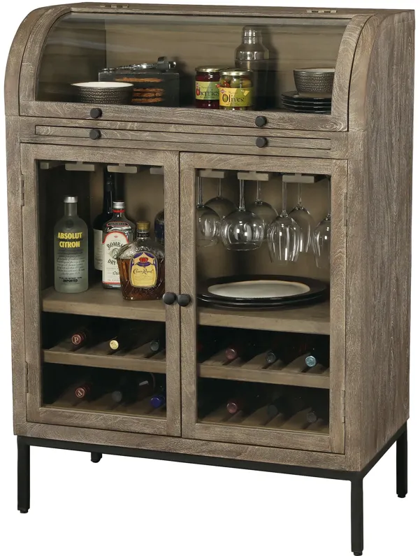 Howard Miller | Paloma Wine And Bar Cabinet | Weathered Gray