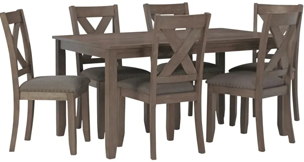 Ashley Furniture | Caitbrook 7 Piece Dining Set | Gray