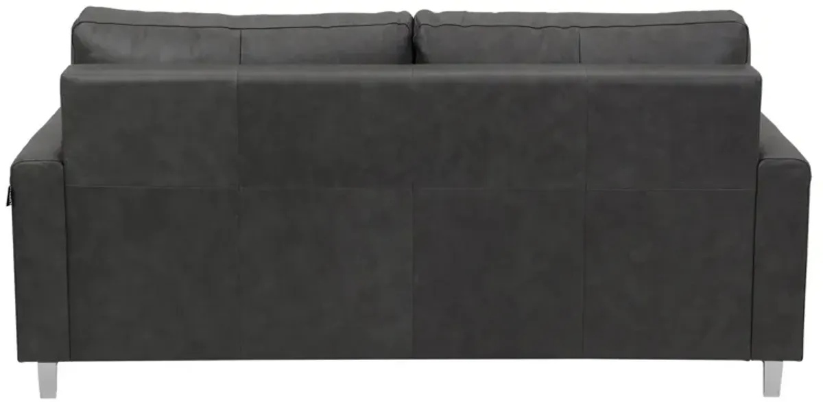 Nico Leather Sleeper Loveseat