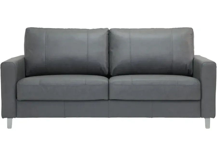 Luonto Furniture | Queen Nico Leather Sleeper Loveseat | Brown