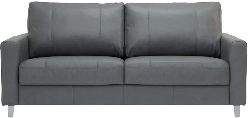 Luonto Furniture | Queen Nico Leather Sleeper Loveseat | Brown