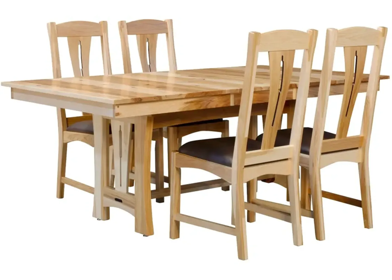 | Cattail 5 Piece Dining Set | Natural Hickory