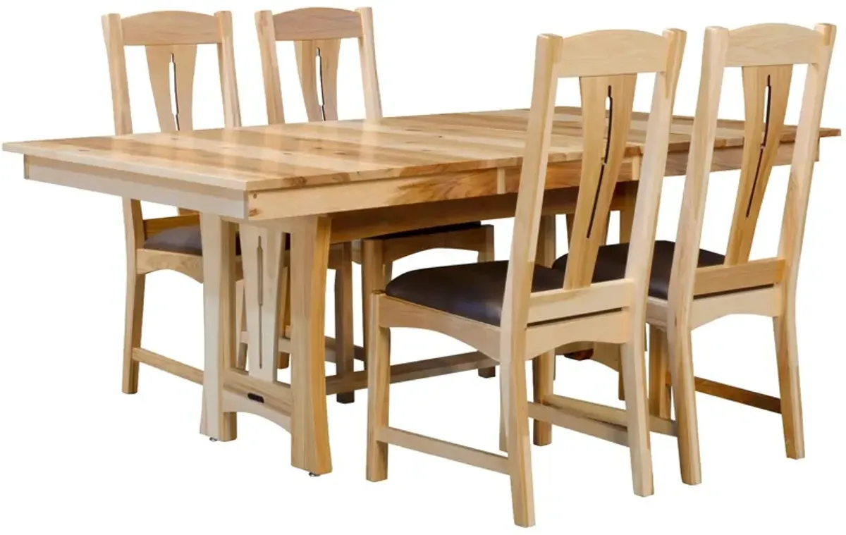 | Cattail 5 Piece Dining Set | Natural Hickory