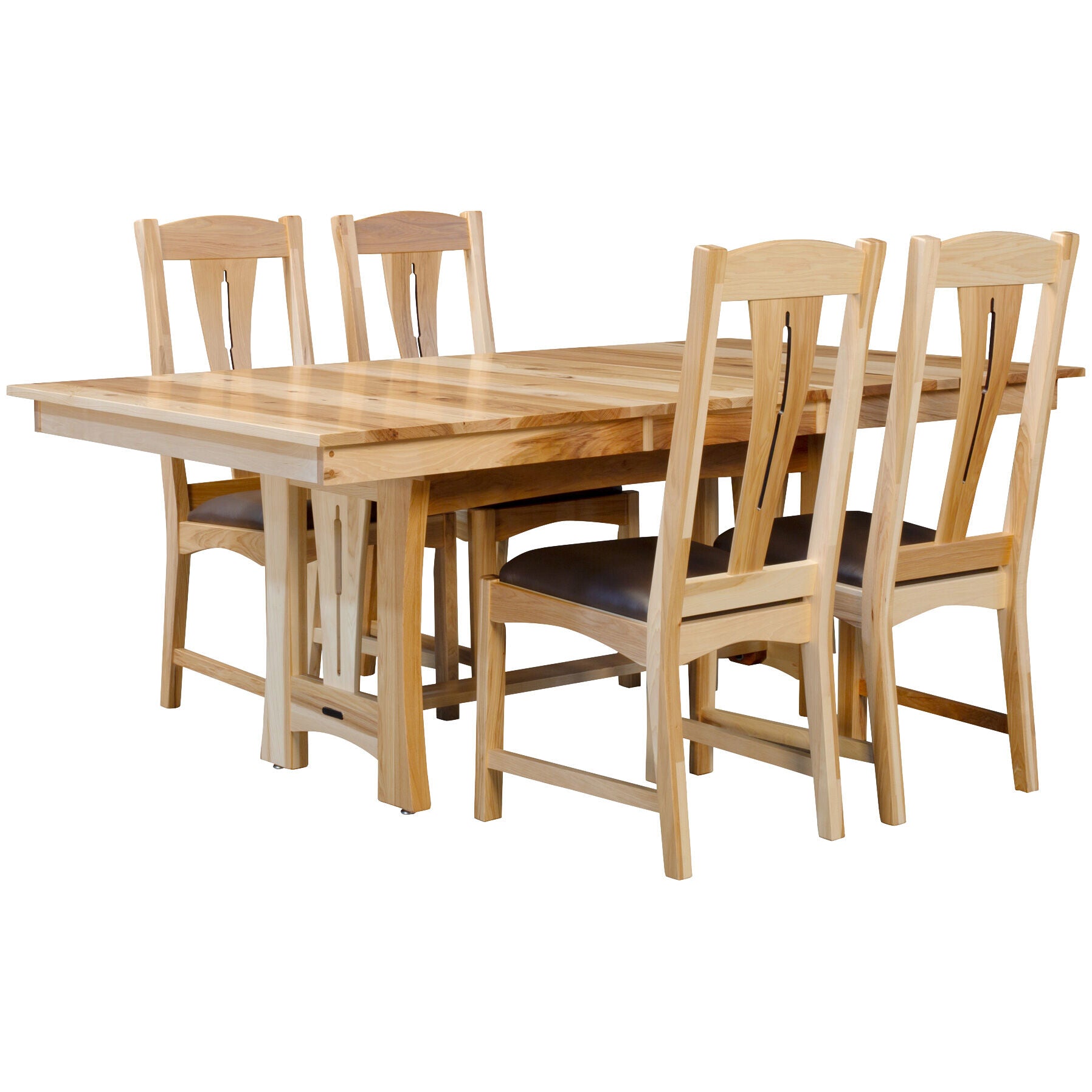 A America | Cattail 5 Piece Dining Set | Natural Hickory