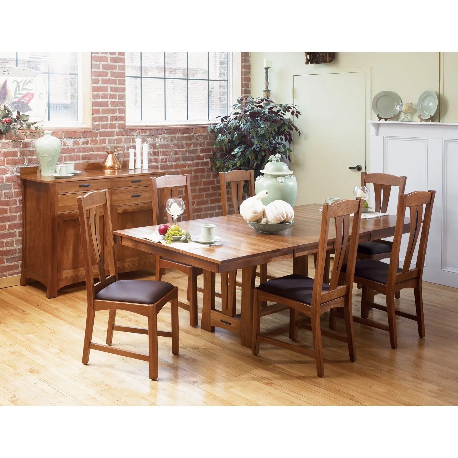 A America | Cattail Dining Table | Natural Hickory