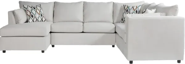 Hughes Furniture Payne 3 Piece Left Chaise Sectional