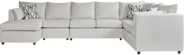 Hughes Furniture Payne 4 Piece Left Chaise Sectional
