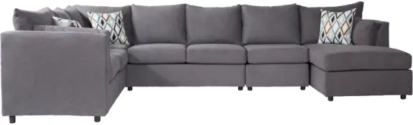 Hughes Furniture Payne 4 Piece Right Chaise Sectional