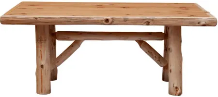 Cedar Log Natural Cedar Dining Table