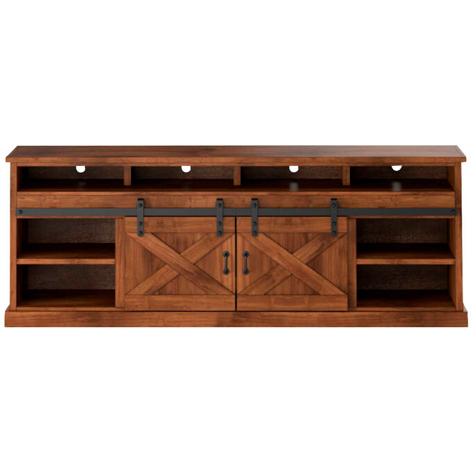 Farmhouse Aged Whiskey 94" Fireplace Console