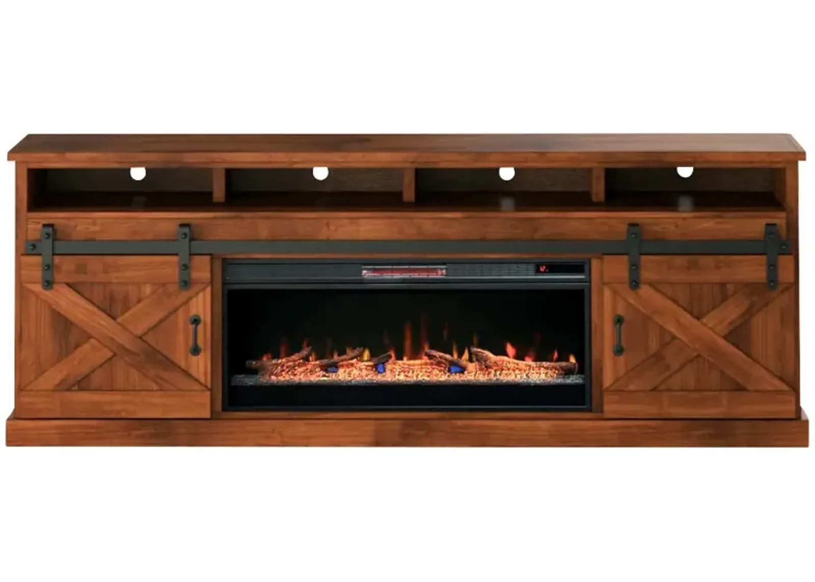 | Farmhouse 94" Fireplace Console | Aged Whiskey