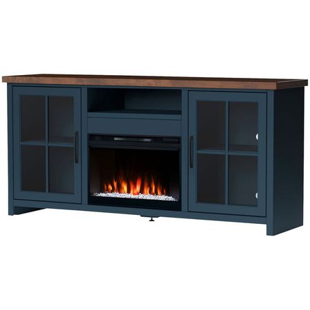 Nantucket Blue Denim 72" Fireplace Console