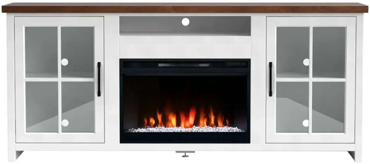 | Hampton 72" Fireplace Console | White